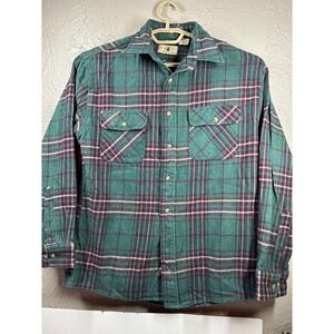 Northwest‎ Territory Flannel Plaid Single Needle Tailoring Shirt-Men's Size M